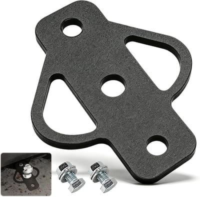 3-in-1 Universele Trekhaak voor Zitmaaiers - Accessoire van 5 mm Gelegeerd Staal - Robuuste Kogelkop-Hitch met Bouten - Zwart - voor Tuinslepen