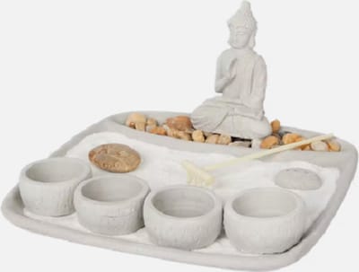 Atmosphera - Boeddha - Absolu Chic zen - tuin met theelichthouders - Zen Garden