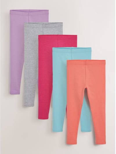 Next - Meisjes - Set van 5 leggings - Grijs