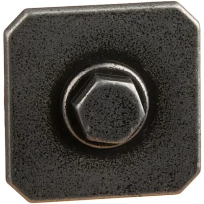 Bertomani Meubelknop 2031 - Zamak - Oud Ijzerkleur - Vierkant - 27mm - Set Van 2