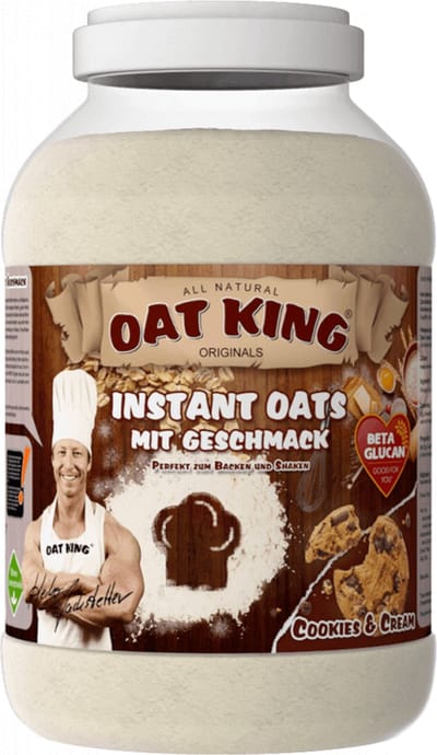 LSP Oat King Instant Flavoured Oats (4000g) Cookies and Cream - Functionele voeding - Supervoeding