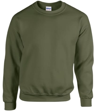 Gildan - Heavy Blend Unisex Sweater - Military Green maat 3XL