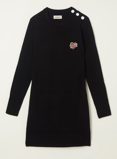 Zadig&Voltaire Kids Trui-jurk - Zwart - Maat 176