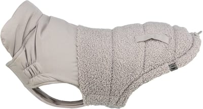 Hondenjas Trixie - Grijs 21 Cm - Warme Wattering, Verstelbare Borstflap