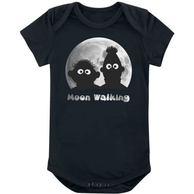 Sesame Street Body voor babys - Ernie und Bert - Moonlight - voor Kinderen - zwart