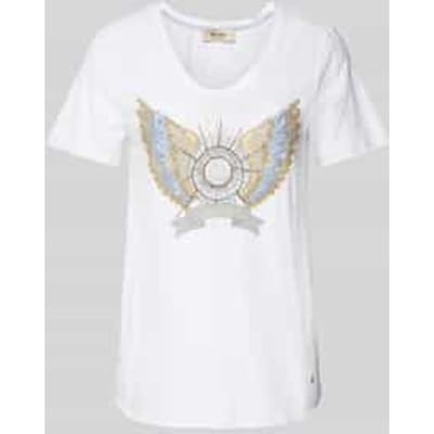 T-shirt met siersteentjes, model 'GETHI'