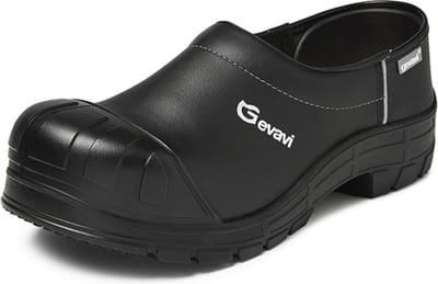 Gevavi Nordic Gesloten Flex PU S3 Schoenklomp Zwart Heren