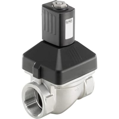 Magneetventiel G1/2'' NC RVS NBR 0-10bar/145psi 24VAC Anti-Waterslag 6213 222163
