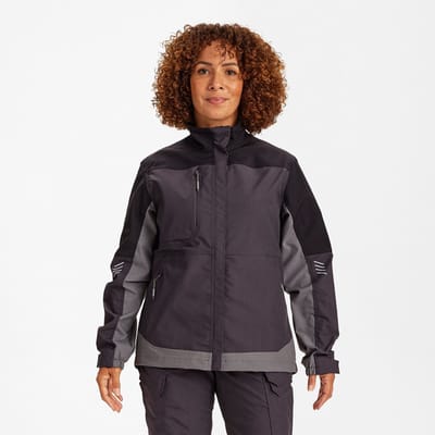 Engel Entire werkjack met 2-weg stretch voor dames 1333-144 - Anthracite Grey / Black - XS