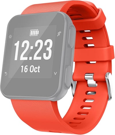 Siliconen bandje - geschikt voor Garmin Forerunner 30 / 35 - oranje