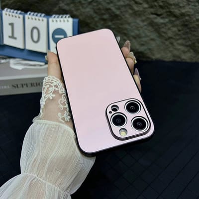 Hoesje voor iPhone 13, Siliconen Case, PC Anti-Vingerafdruk Hoes, Ultradun Lichtgewicht Schokbestendige Hoesje voor smartphone, Roze