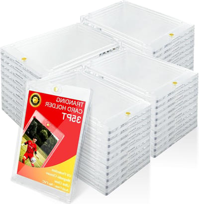 Magnetische Kaarthouders - Kaart Beschermers - Verzamelkaarten Opslaan - UV Bescherming - 100 Stuks - Transparant