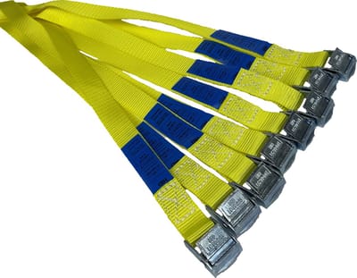 BCF-Products - Spanbanden - 40 cm - 8 stuks - Geel - Spanbandjes - Spanband Fiets - Bindriemen - Fietsriempjes