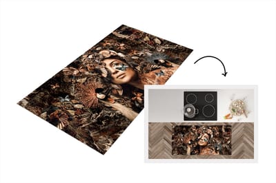 Keukenloper - Loper keuken - Vrouw - Luxe - Dieren - 120x60 cm - Keukenloper vinyl