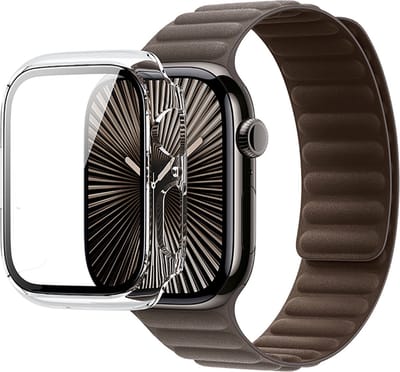 Force Case, Hoesje geschikt voor Apple Watch 10 46mm - Versterkt & Transparant, Transparant
