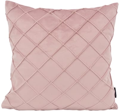 Sierkussen Velvet Cross Lichtroze | 45x45 cm | Velvet/Polyester