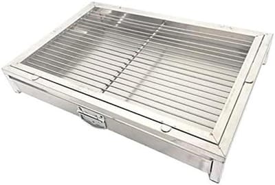 Hond Zindelijkheidstrainer - Binnen Buiten Toilet - Huisdier Training - Afsluitbare Lade - 48x33x7.5cm - Zilver
