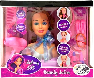 Beautysalon Stylingdoll Kapkop - Styling Head - Kap Kop - Kappop - Kaphoofd - Fashion Model