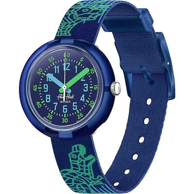 [Flick Flack] Montre pour enfant CYBEROZAURUS FPNP135 blue