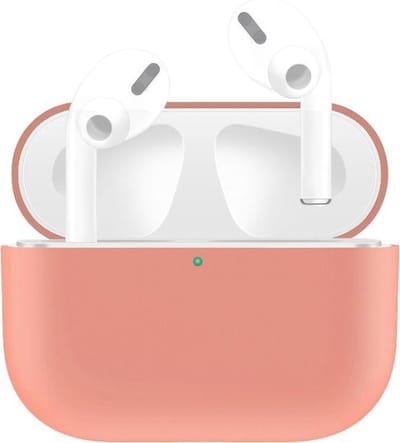 AirPods hoesjes van By Qubix - AirPods Pro / AirPods Pro 2 Solid series - Siliconen hoesje - Zalmkleur Airpods Pro Case Hoesje voor Airpods pro Hoes