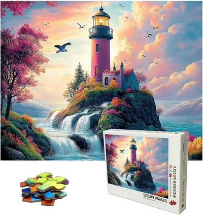 Houten Puzzel - Legpuzzel Volwassenen - Ontspannen en Plezier - Letters op Achterkant - 995 x 705 cm - Zonsondergang