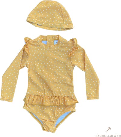 Rammelaar&Co UV-Badpak Sunny Dots – Badpak Meisjes – Maat 18-24 maanden