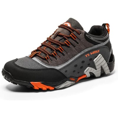 Platform Antislip Wandelschoenen Heren Outdoor Waterdichte Sneakers Heren Ademend Koppel Trekking Sportschoenen Campingschoenen Heren 36 gray