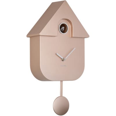 Karlsson wandklok modern cuckoo metallic metallic rose gold