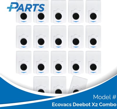 Ecovacs Deebot X2 Combo Stofzakken (18 Stuks, Plus.Parts® alternatief voor DDB030028)