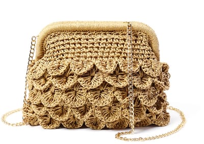 Zomerse tas met Natuurlijke Look - Ruime Shopper voor Vakantie - Perfect als Zwembadtas of Schoudertas - Khaki