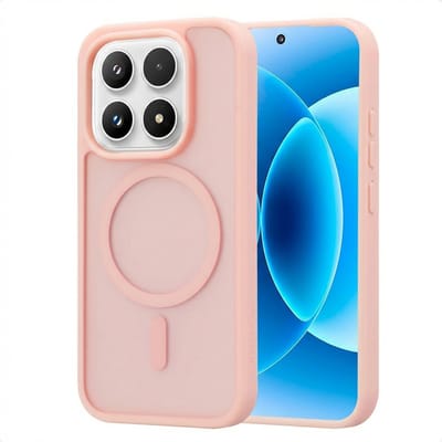imoshion Hoesje - Geschikt voor Xiaomi 17 - Color Guard Backcover met Magnetische Ring - Lichtroze