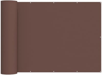 vidaXL - Balkon - Privacy - Scherm - 180 - x - 700 - cm - Stof - met - PU-coating - Bruin