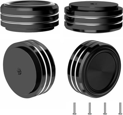4x Hifi Luidspreker Standpunten Schroeven - Aluminium Schokdempers voor Apparatuur en Versterker
