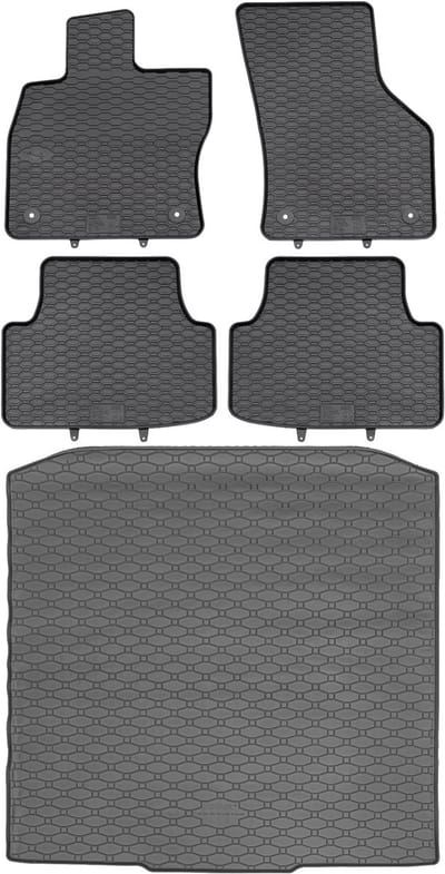 Max-Dywanik Rigum RKK + Geyer - Bagageruimte Mat Skoda Octavia III - Zwart - Ideaal Aangepast - 2013-2020