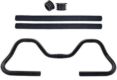 Trekkingfiets Stuur - Vlinderstuur Fiets - Comfortabel Fietsen - Aluminiumlegering Frame - 58 cm - Zwart