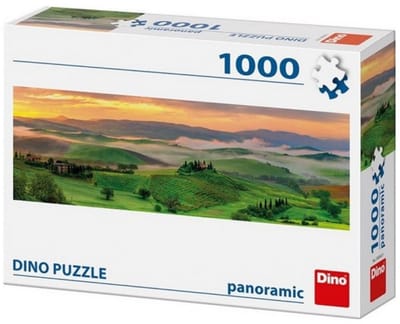 Dino Panorama Puzzel Zonsondergang - Legpuzzel van 1000 stukjes volwassenen