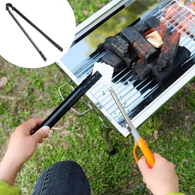 ByShane - Multifunctionele metalen BBQ clip tang voor houtskool - Serveergereedschap - Klemmen - BBQ accessoires