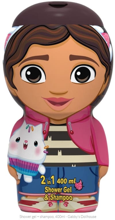 Gabby's Dollhouse: Shower gel + shampoo, 400ml - Gabby's Dollhous, Gabby`s dollhouse douch fris