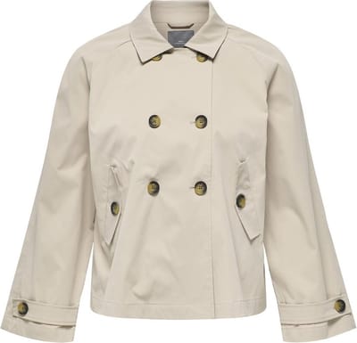 ONLY CARMAKOMA - CARAPRIL LIFE SHORT TRENCHCOAT OTW Dames Jas