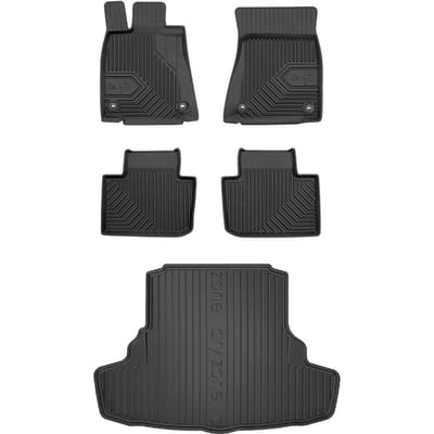 FROGUM Line 77 DryZone – Automatten en Kofferbakmat – Perfecte pasvorm – Geurloos TPE – Verhoogde beschermrand