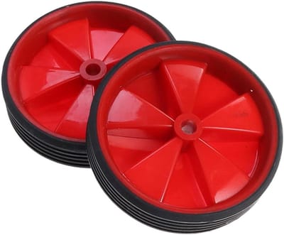 Kinder Zijwieltjes - Hulpwielen Fiets - Leren Fietsen - Universele Wielen - 11 cm - Rood