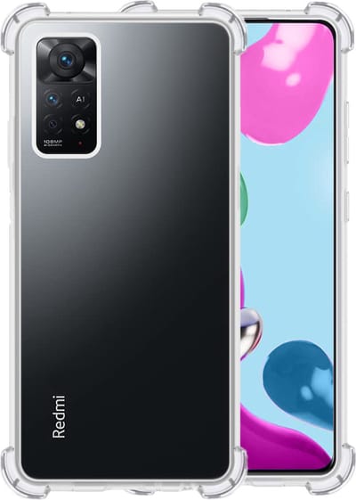 Hoesje - Geschikt voor Xiaomi Redmi Note 11s - Sterk & Shockproof - Siliconen Case - Back Cover - Telefoon Hoes Shock Proof - Telefoonhoesjes - Transparant