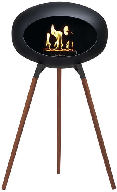 Le Feu Bio Ethanol Haardvuur - Black Ground Wood Smoked Oak Black