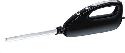 MKSS® Elektrisch Broodmes - Broodsnijder Hulpmiddel - Keukenmes - Zwart met Zilver Mes