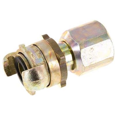 Gietijzer DN 17 DIN 3238 compressor klauwkoppeling G 1 inch Binnendraad - CL42-17-F-IN-SE-100