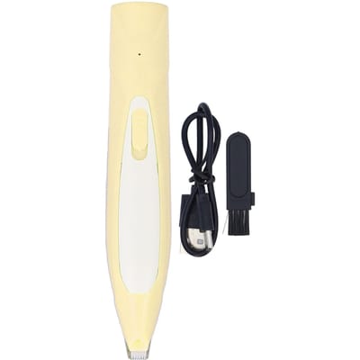 Hondenpoot Trimmer LED Licht Veilig Trimmen Efficiënt Laag Geluid Elektrische Huisdier Verzorging Trimmers voor geel
