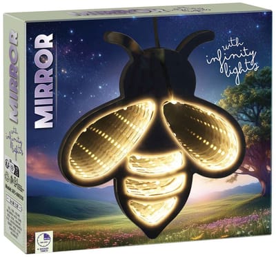 Spiegel Figuren Infinity Led lamp libelle met spiegelend licht effect.