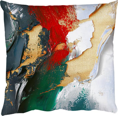 Sierkussens - Kussentjes Woonkamer - 50x50 cm - Modern - Kerst - Abstract - Goud - Kerstdecoratie voor binnen - Kerstversiering woonkamer decoratie - Kerstmis versiering in huis - Christmas decorations - Kerstaccessoires