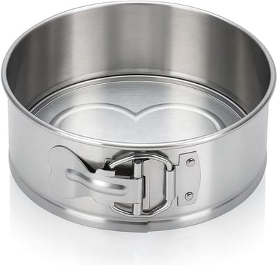 Ronde Bakvorm RVS Springvorm 25 cm - PFAS-vrij en Ongecoat