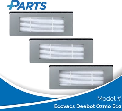 Ecovacs Deebot Ozmo 610 Filters (3 Stuks, Plus.Parts® alternatief voor 201-1628-0022)